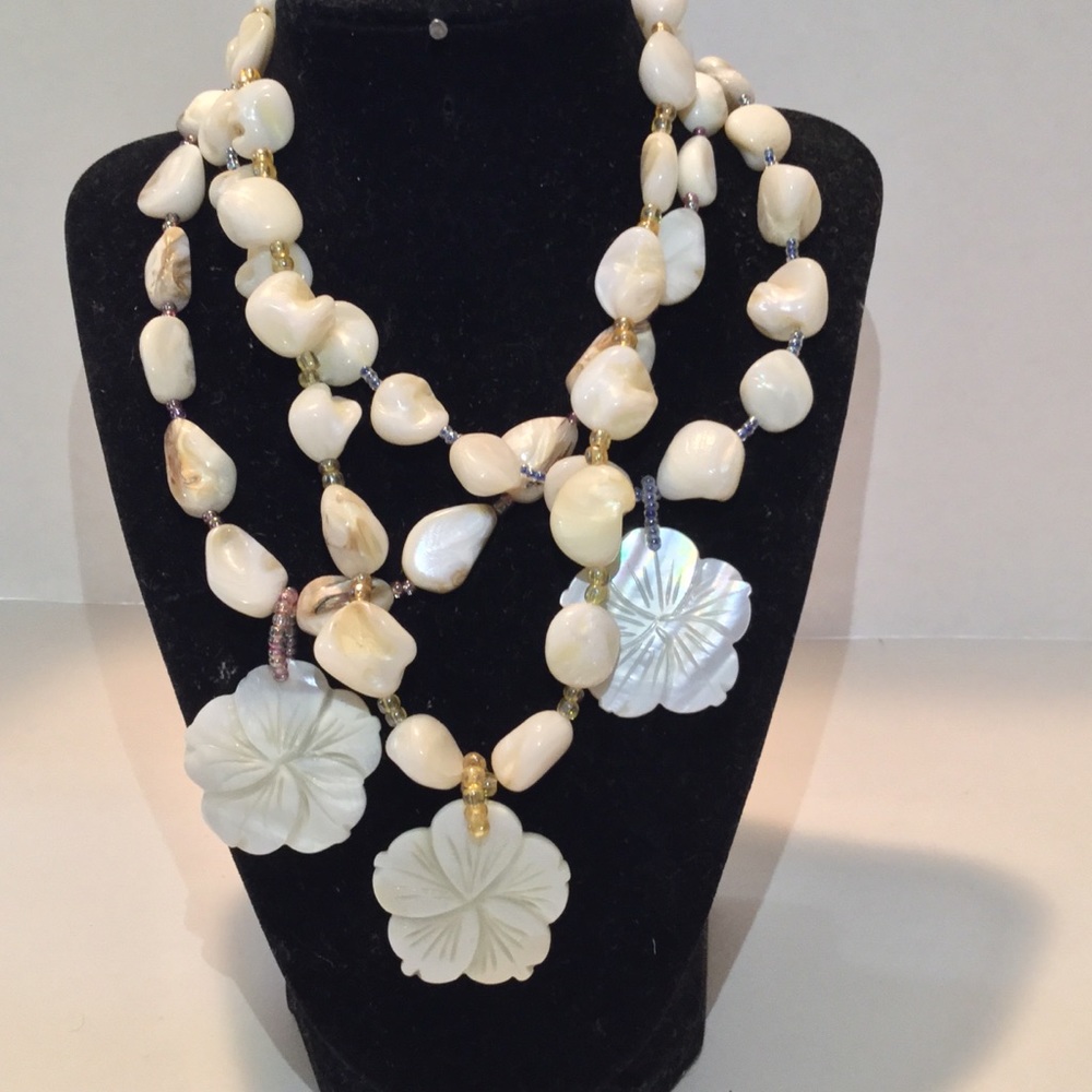 Seashell necklace pick your color